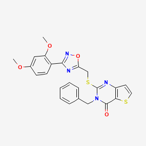 3-benzyl-2-({[3-(2,4-dimethoxyphenyl)-1,2,4-oxadiazol-5-yl]methyl}sulfanyl)-3H,4H-thieno[3,2-d]pyrimidin-4-one - 1040671-07-5