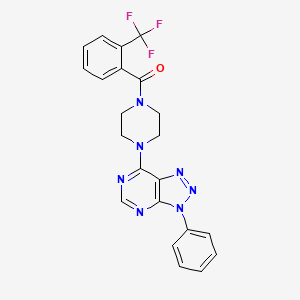 1-{3-phenyl-3H-[1,2,3]triazolo[4,5-d]pyrimidin-7-yl}-4-[2-(trifluoromethyl)benzoyl]piperazine - 920218-44-6