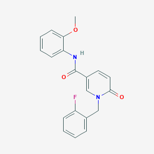 1-[(2-fluorophenyl)methyl]-N-(2-methoxyphenyl)-6-oxo-1,6-dihydropyridine-3-carboxamide - 946362-97-6