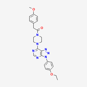 1-{4-[3-(4-ethoxyphenyl)-3H-[1,2,3]triazolo[4,5-d]pyrimidin-7-yl]piperazin-1-yl}-2-(4-methoxyphenyl)ethan-1-one - 946285-47-8