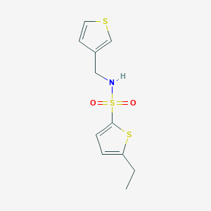 5-ethyl-N-(thiophen-3-ylmethyl)thiophene-2-sulfonamide - 1060230-00-3
