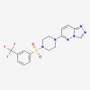 1-{[1,2,4]triazolo[4,3-b]pyridazin-6-yl}-4-[3-(trifluoromethyl)benzenesulfonyl]piperazine - 1021217-35-5