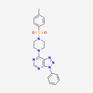 1-(4-methylbenzenesulfonyl)-4-{3-phenyl-3H-[1,2,3]triazolo[4,5-d]pyrimidin-7-yl}piperazine - 946314-99-4