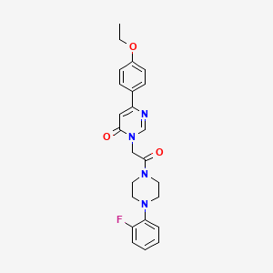 6-(4-ethoxyphenyl)-3-{2-[4-(2-fluorophenyl)piperazin-1-yl]-2-oxoethyl}-3,4-dihydropyrimidin-4-one - 1060188-84-2