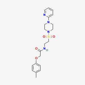2-(4-methylphenoxy)-N-(2-{[4-(pyridin-2-yl)piperazin-1-yl]sulfonyl}ethyl)acetamide - 946201-89-4