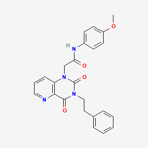 2-[2,4-dioxo-3-(2-phenylethyl)-1H,2H,3H,4H-pyrido[3,2-d]pyrimidin-1-yl]-N-(4-methoxyphenyl)acetamide - 921871-09-2