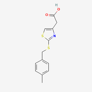 {2-[(4-Methylbenzyl)thio]-1,3-thiazol-4-yl}acetic acid - 914206-06-7