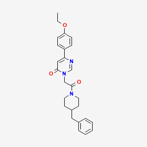 3-[2-(4-benzylpiperidin-1-yl)-2-oxoethyl]-6-(4-ethoxyphenyl)-3,4-dihydropyrimidin-4-one - 1060188-68-2