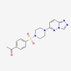 1-{4-[(4-{[1,2,4]triazolo[4,3-b]pyridazin-6-yl}piperazin-1-yl)sulfonyl]phenyl}ethan-1-one - 1021217-12-8