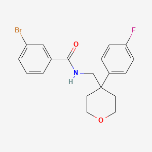 3-bromo-N-{[4-(4-fluorophenyl)oxan-4-yl]methyl}benzamide - 1091172-04-1