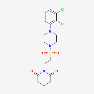 1-(2-{[4-(2,3-dichlorophenyl)piperazin-1-yl]sulfonyl}ethyl)piperidine-2,6-dione - 1040675-35-1
