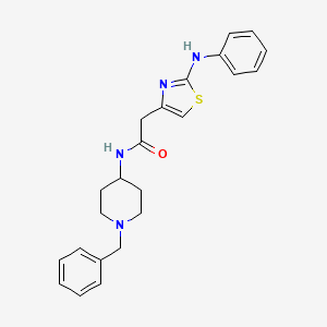 N-(1-benzylpiperidin-4-yl)-2-[2-(phenylamino)-1,3-thiazol-4-yl]acetamide - 1040649-59-9