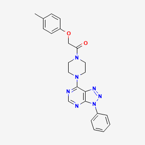 2-(4-methylphenoxy)-1-(4-{3-phenyl-3H-[1,2,3]triazolo[4,5-d]pyrimidin-7-yl}piperazin-1-yl)ethan-1-one - 920177-77-1