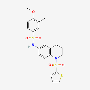 4-methoxy-3-methyl-N-[1-(thiophene-2-sulfonyl)-1,2,3,4-tetrahydroquinolin-6-yl]benzene-1-sulfonamide - 946346-36-7