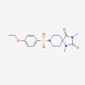 8-(4-ethoxybenzenesulfonyl)-1,3-dimethyl-1,3,8-triazaspiro[4.5]decane-2,4-dione - 1040673-43-5