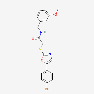 2-{[5-(4-bromophenyl)-1,3-oxazol-2-yl]sulfanyl}-N-[(3-methoxyphenyl)methyl]acetamide - 1021254-52-3