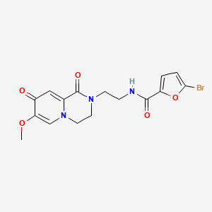 5-bromo-N-(2-{7-methoxy-1,8-dioxo-1H,2H,3H,4H,8H-pyrido[1,2-a]pyrazin-2-yl}ethyl)furan-2-carboxamide - 1091099-40-9
