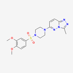 1-(3,4-dimethoxybenzenesulfonyl)-4-{3-methyl-[1,2,4]triazolo[4,3-b]pyridazin-6-yl}piperazine - 1021119-75-4