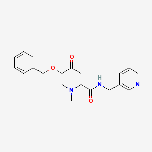 5-(benzyloxy)-1-methyl-4-oxo-N-(pyridin-3-ylmethyl)-1,4-dihydropyridine-2-carboxamide - 1021222-34-3