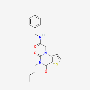 2-(3-butyl-2,4-dioxo-3,4-dihydrothieno[3,2-d]pyrimidin-1(2H)-yl)-N-(4-methylbenzyl)acetamide - 1252862-12-6