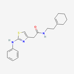 N-[2-(cyclohex-1-en-1-yl)ethyl]-2-[2-(phenylamino)-1,3-thiazol-4-yl]acetamide - 1040677-76-6