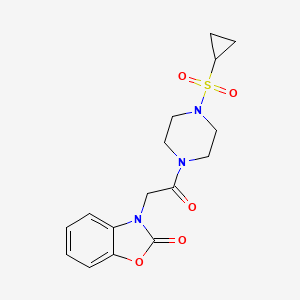 2(3H)-Benzoxazolone, 3-[2-[4-(cyclopropylsulfonyl)-1-piperazinyl]-2-oxoethyl]- - 1219841-71-0