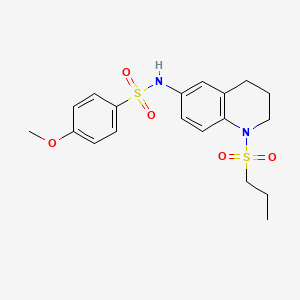 4-methoxy-N-[1-(propane-1-sulfonyl)-1,2,3,4-tetrahydroquinolin-6-yl]benzene-1-sulfonamide - 946241-32-3