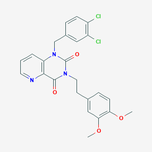 1-[(3,4-dichlorophenyl)methyl]-3-[2-(3,4-dimethoxyphenyl)ethyl]-1H,2H,3H,4H-pyrido[3,2-d]pyrimidine-2,4-dione - 921570-35-6