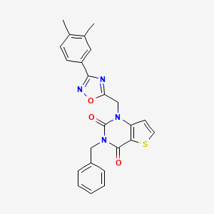 3-benzyl-1-{[3-(3,4-dimethylphenyl)-1,2,4-oxadiazol-5-yl]methyl}-1H,2H,3H,4H-thieno[3,2-d]pyrimidine-2,4-dione - 1251673-68-3