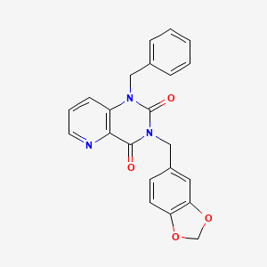 3-[(2H-1,3-benzodioxol-5-yl)methyl]-1-benzyl-1H,2H,3H,4H-pyrido[3,2-d]pyrimidine-2,4-dione - 923257-79-8