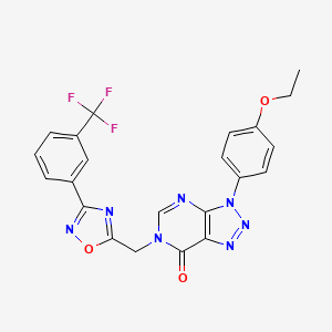 3-(4-ethoxyphenyl)-6-({3-[3-(trifluoromethyl)phenyl]-1,2,4-oxadiazol-5-yl}methyl)-3H,6H,7H-[1,2,3]triazolo[4,5-d]pyrimidin-7-one - 1040677-06-2