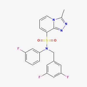 N-[(3,5-difluorophenyl)methyl]-N-(3-fluorophenyl)-3-methyl-[1,2,4]triazolo[4,3-a]pyridine-8-sulfonamide - 1251693-16-9