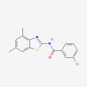 3-chloro-N-(4,6-dimethyl-1,3-benzothiazol-2-yl)benzamide - 328118-28-1