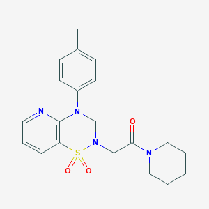 4-(4-methylphenyl)-2-[2-oxo-2-(piperidin-1-yl)ethyl]-2H,3H,4H-1lambda6-pyrido[2,3-e][1,2,4]thiadiazine-1,1-dione - 1251623-89-8
