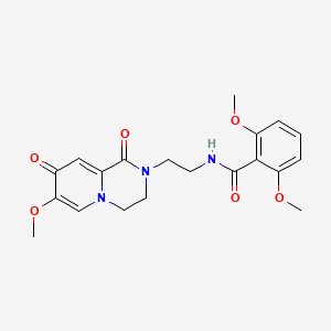 2,6-dimethoxy-N-(2-{7-methoxy-1,8-dioxo-1H,2H,3H,4H,8H-pyrido[1,2-a]pyrazin-2-yl}ethyl)benzamide - 1040633-41-7