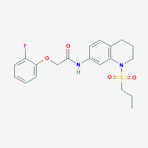 2-(2-fluorophenoxy)-N-[1-(propane-1-sulfonyl)-1,2,3,4-tetrahydroquinolin-7-yl]acetamide - 946351-47-9