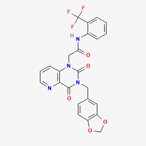 2-{3-[(2H-1,3-benzodioxol-5-yl)methyl]-2,4-dioxo-1H,2H,3H,4H-pyrido[3,2-d]pyrimidin-1-yl}-N-[2-(trifluoromethyl)phenyl]acetamide - 923245-32-3