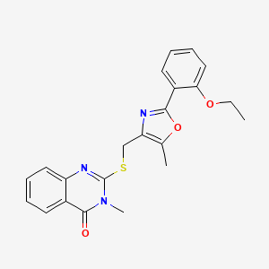 2-({[2-(2-ethoxyphenyl)-5-methyl-1,3-oxazol-4-yl]methyl}sulfanyl)-3-methyl-3,4-dihydroquinazolin-4-one - 1021222-05-8