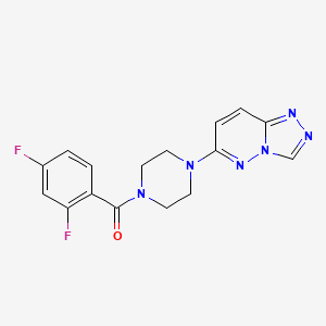 1-(2,4-difluorobenzoyl)-4-{[1,2,4]triazolo[4,3-b]pyridazin-6-yl}piperazine - 1040657-58-6