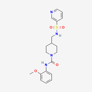 N-(2-methoxyphenyl)-4-[(pyridine-3-sulfonamido)methyl]piperidine-1-carboxamide - 1235351-09-3