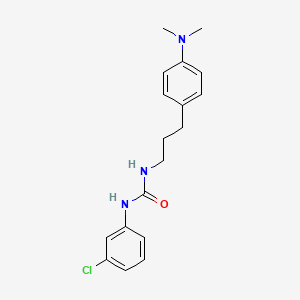 1-(3-chlorophenyl)-3-{3-[4-(dimethylamino)phenyl]propyl}urea - 1207054-96-3