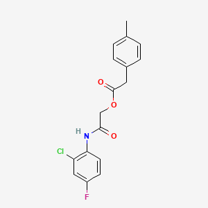 [(2-chloro-4-fluorophenyl)carbamoyl]methyl 2-(4-methylphenyl)acetate - 1638709-61-1