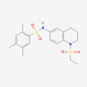 N-[1-(ethanesulfonyl)-1,2,3,4-tetrahydroquinolin-6-yl]-2,4,5-trimethylbenzene-1-sulfonamide - 946241-94-7