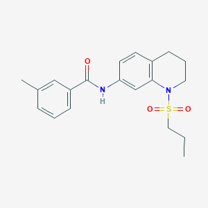 3-methyl-N-[1-(propane-1-sulfonyl)-1,2,3,4-tetrahydroquinolin-7-yl]benzamide - 946292-35-9