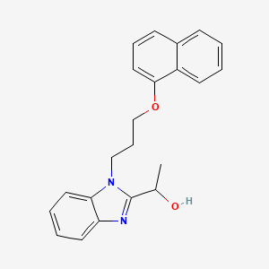 1-{1-[3-(naphthalen-1-yloxy)propyl]-1H-1,3-benzodiazol-2-yl}ethan-1-ol - 876882-92-7