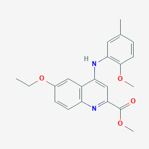 methyl 6-ethoxy-4-[(2-methoxy-5-methylphenyl)amino]quinoline-2-carboxylate - 1226437-12-2
