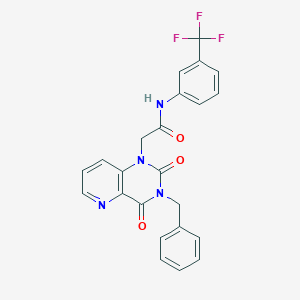 2-{3-benzyl-2,4-dioxo-1H,2H,3H,4H-pyrido[3,2-d]pyrimidin-1-yl}-N-[3-(trifluoromethyl)phenyl]acetamide - 921828-30-0