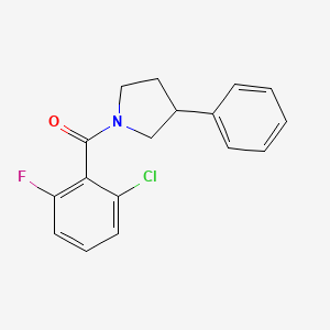 1-(2-chloro-6-fluorobenzoyl)-3-phenylpyrrolidine - 1209865-32-6