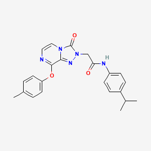 2-[8-(4-methylphenoxy)-3-oxo-2H,3H-[1,2,4]triazolo[4,3-a]pyrazin-2-yl]-N-[4-(propan-2-yl)phenyl]acetamide - 1216702-98-5