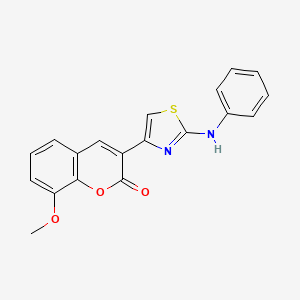 8-methoxy-3-[2-(phenylamino)-1,3-thiazol-4-yl]-2H-chromen-2-one - 313954-56-2